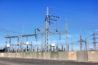 Electrical substation clipart