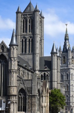 The Saint Nicholas church in Ghent clipart