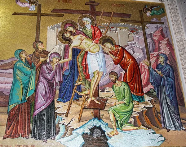 Мозаика в церкви Гроба Господня — стоковое фото