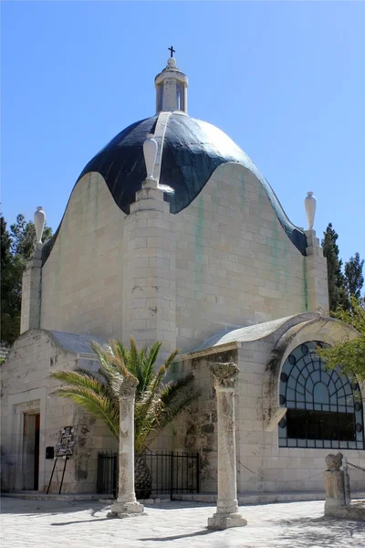 Kościół kościołem dominus flevit w Jerozolimie — Zdjęcie stockowe
