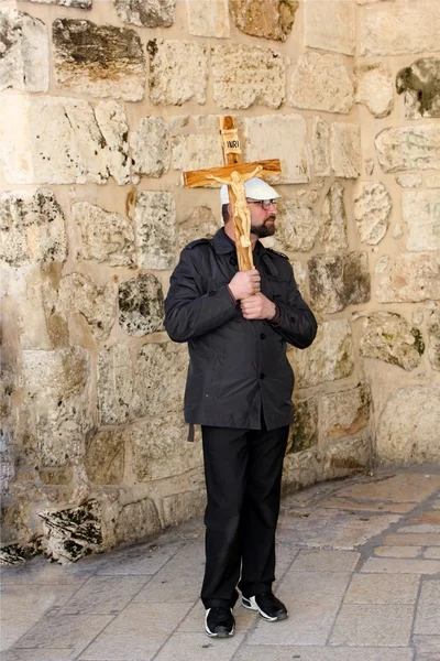 Moderna pilgrimer i jerusalem — Stockfoto
