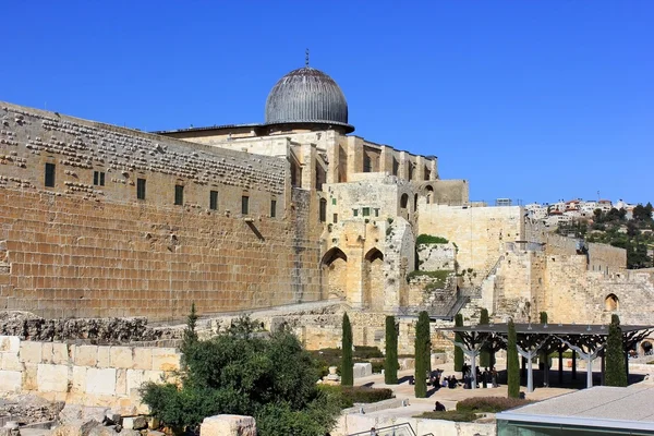 Die antiken mauern von jerusalem — Stockfoto