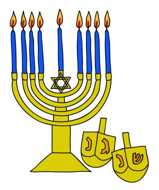 Hanukkah Menora clipart