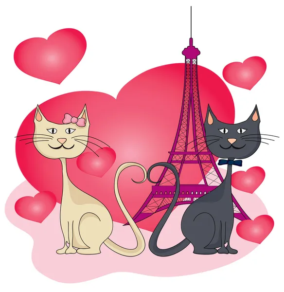 Carte postale Saint-Valentin — Image vectorielle