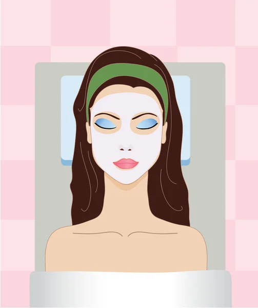 Gesichtsmaske — Stockvektor