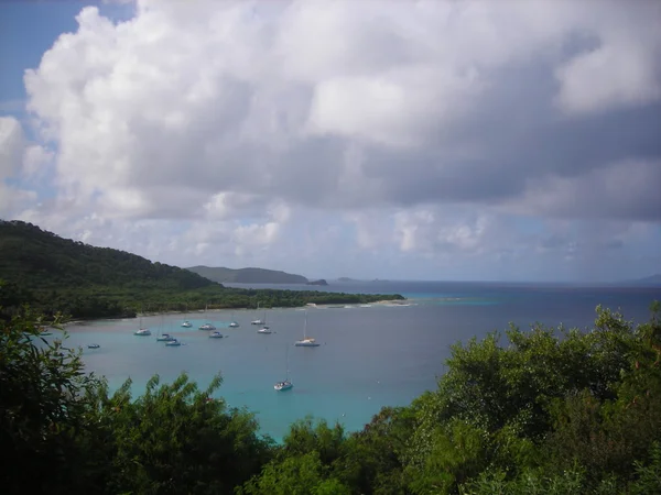 Bay mustique Island Stockbild