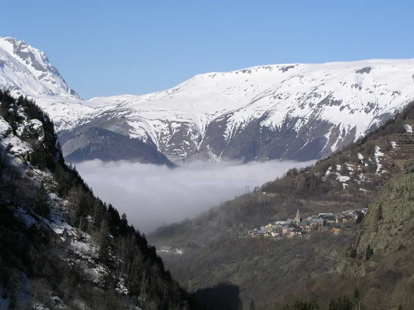 Alpes cobertos de neve Imagens Royalty-Free