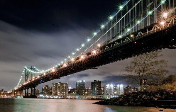 View under the Manhattan Bridge