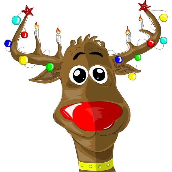 stock vector Christmas deer