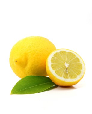 beyaz bitti izole limon