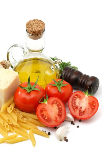 Italiensk mat på nära håll — Stockfoto