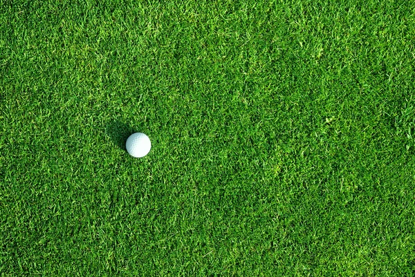 ลูกกอล์ฟบนสีเขียว — ภาพถ่ายสต็อก