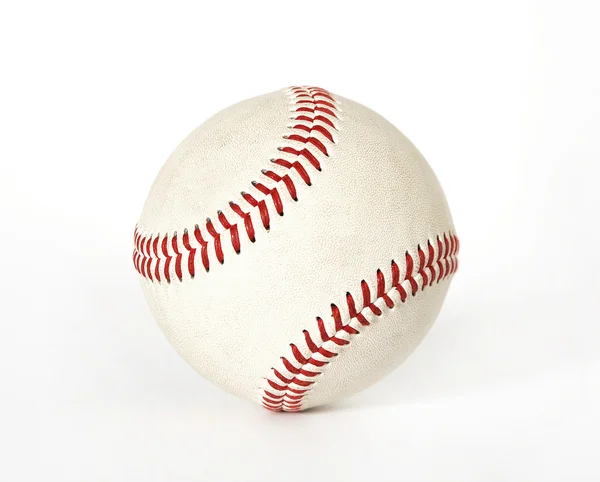 Baseball på vit — Stockfoto