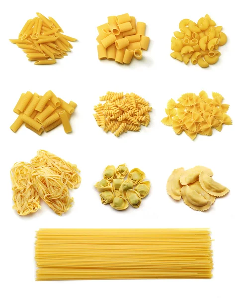 Kolekce italské těstoviny — Stock fotografie