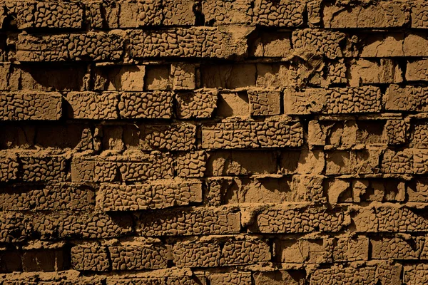 Muro di mattoni, seppia — Foto Stock