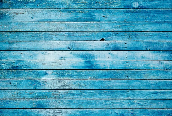 Blå smutsiga trävägg — Stockfoto