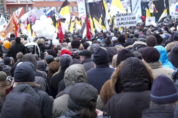 Rusya, Moskova - Aralık 24: 120 bin protestocu t almak — Stok fotoğraf