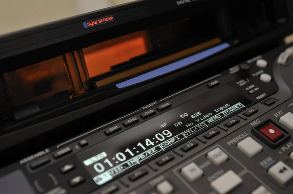 Close-up of the front panel of the digibeta recorder — Stock Photo, Image