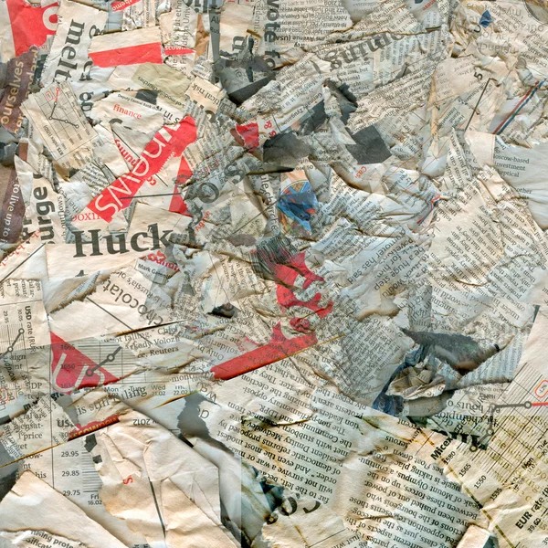 Periódico abstracto sucio fondo dañado — Foto de Stock