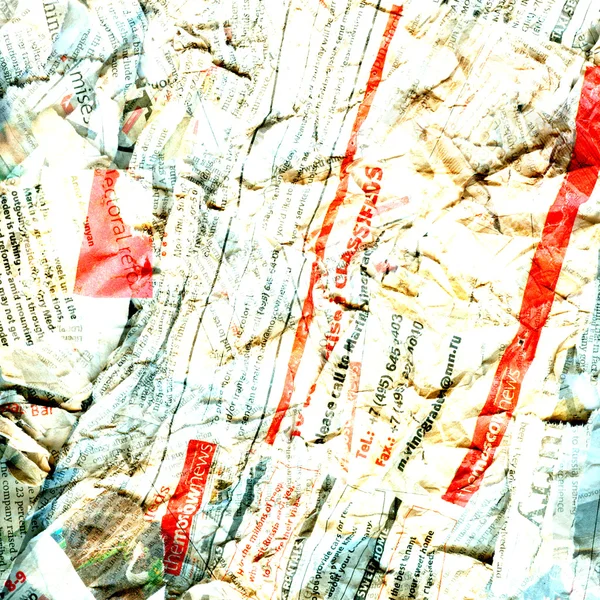 Abstract newspaper dirty damaged background — Stock Photo, Image