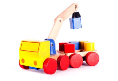 Children's wooden toy clipart