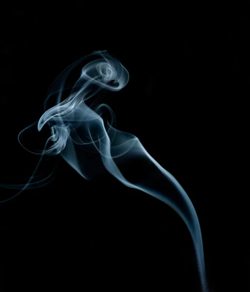 stock image Smoke on an isolated black background