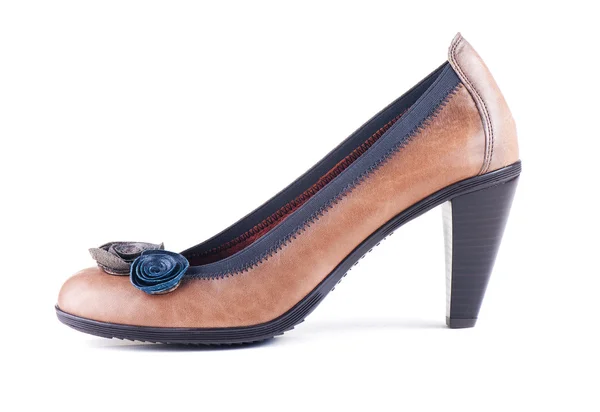 Элегантная коричневая обувь — стоковое фото