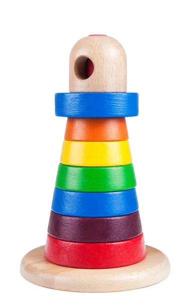 Renkli ahşap oyuncak — Stok fotoğraf