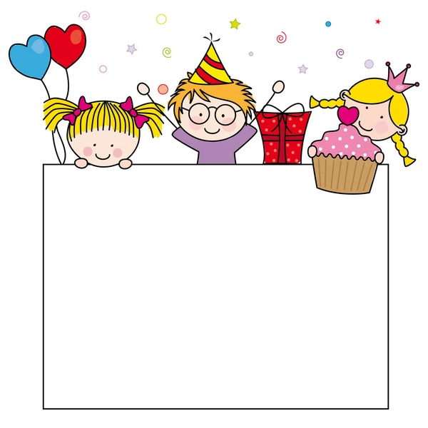 Cartão de celebração de aniversário —  Vetores de Stock