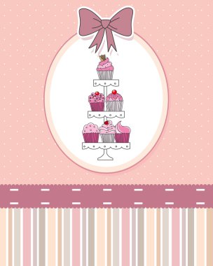 Wedding invitation card clipart