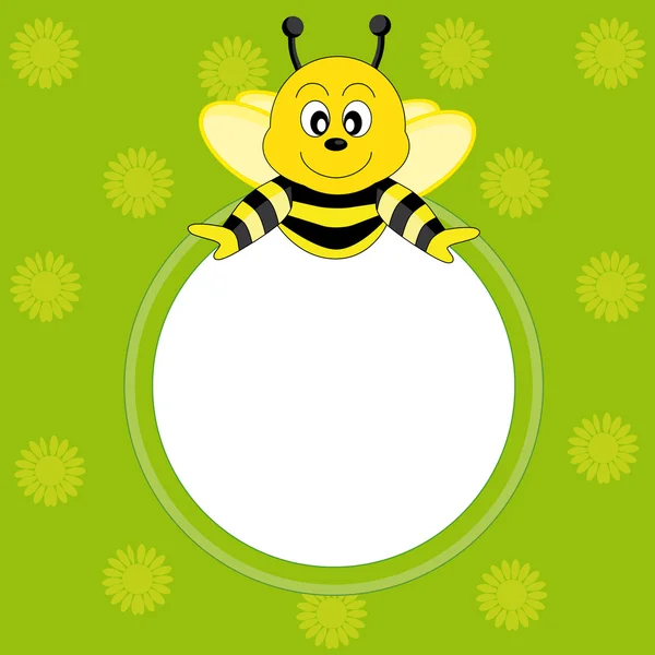 Frame Bee — Stockvector