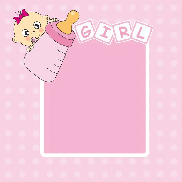 Baby Mädchen — Stockvektor
