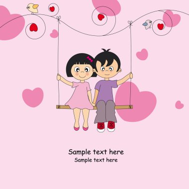 Valentine card clipart