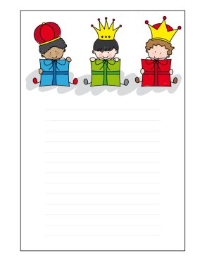 Letter to the Three Kings clipart