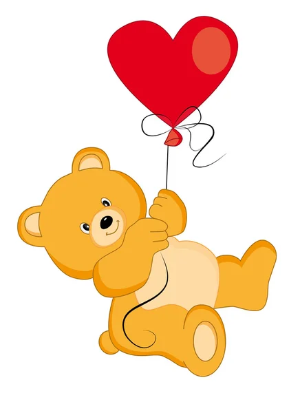 Bear balloon. Vector — Stock Vector