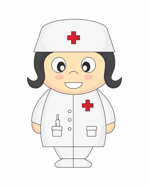 Krankenschwester. Vektor — Stockvektor
