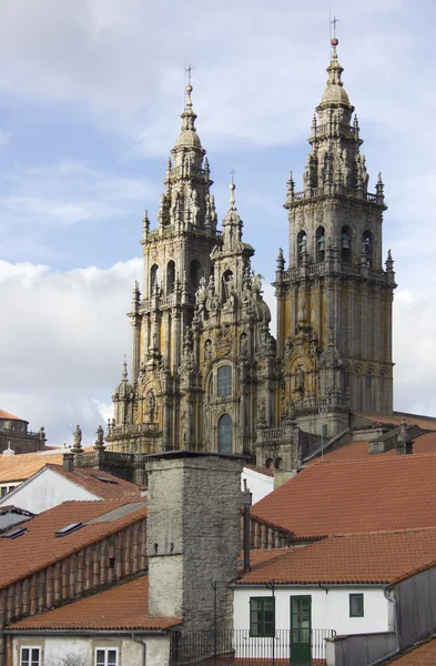 大聖堂。サンティアゴ ・ デ ・ コンポステーラ。スペイン — ストック写真