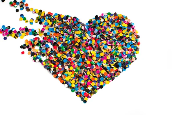 stock image Broken confetti heart