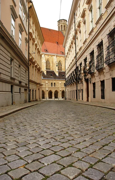 Тротуарна плитка вулиці у Відні — стокове фото