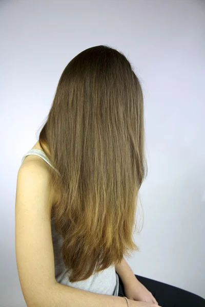 Çok beautyful uzun saç — Stok fotoğraf