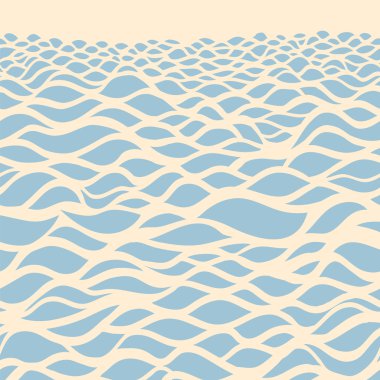 Sea background. Hand drawn vector illustration clipart