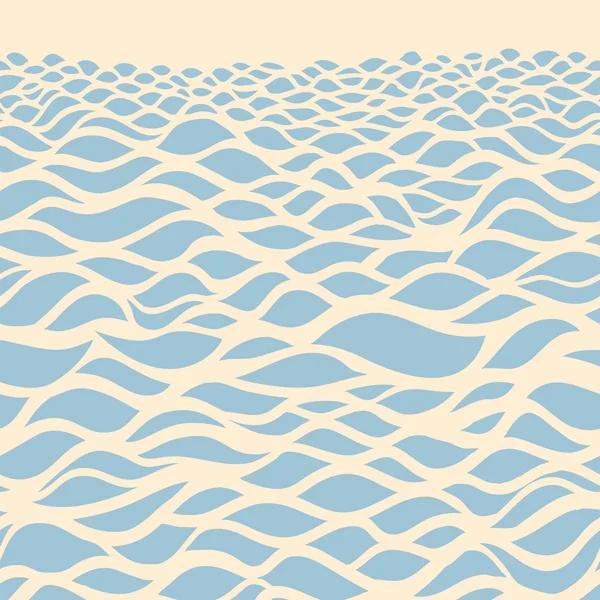 Pozadí moře. ručně kreslenou vektorové ilustrace — Stockový vektor