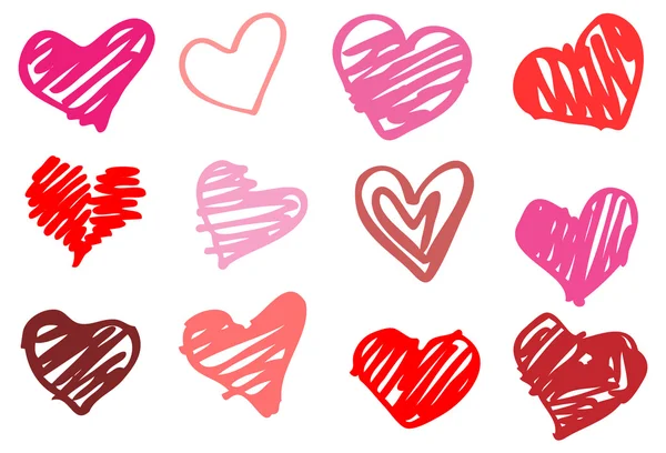 Illustration du cœur. L'amour . — Image vectorielle