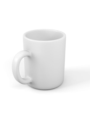 White empty cup clipart