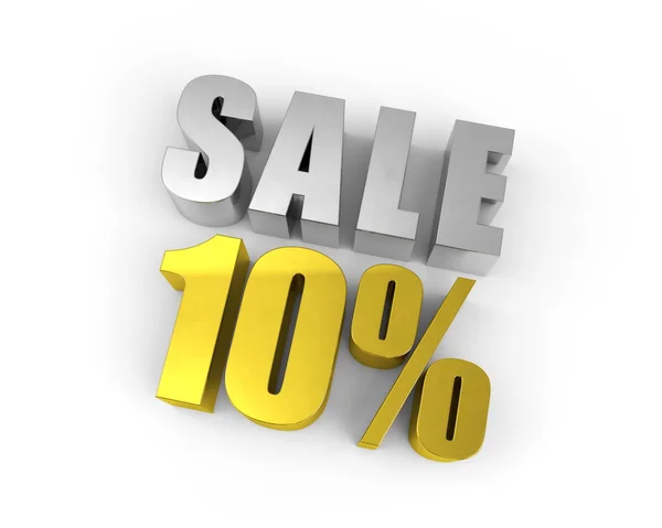 Discount of 10% — Stock Photo, Image