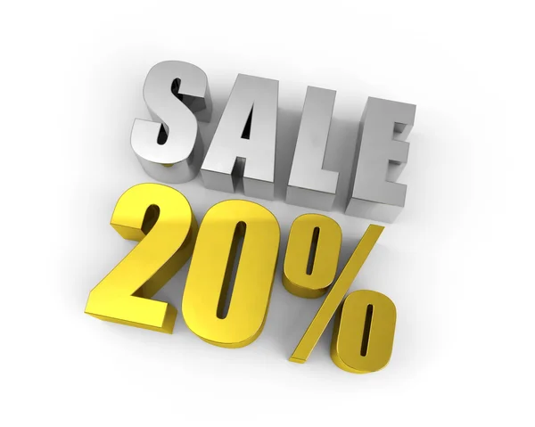 Discount of 20% — Stockfoto