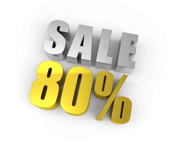 Discount of 80% — Zdjęcie stockowe