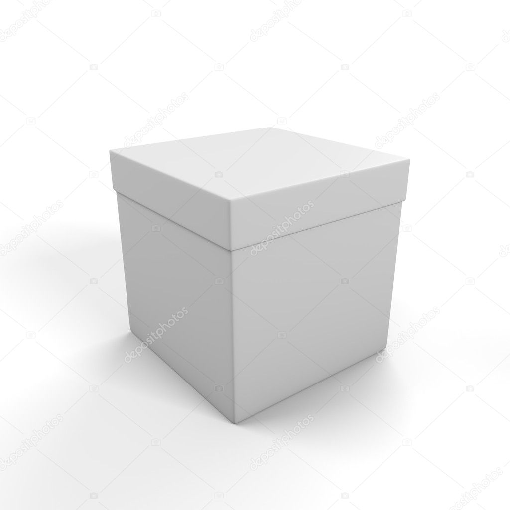 White simple box