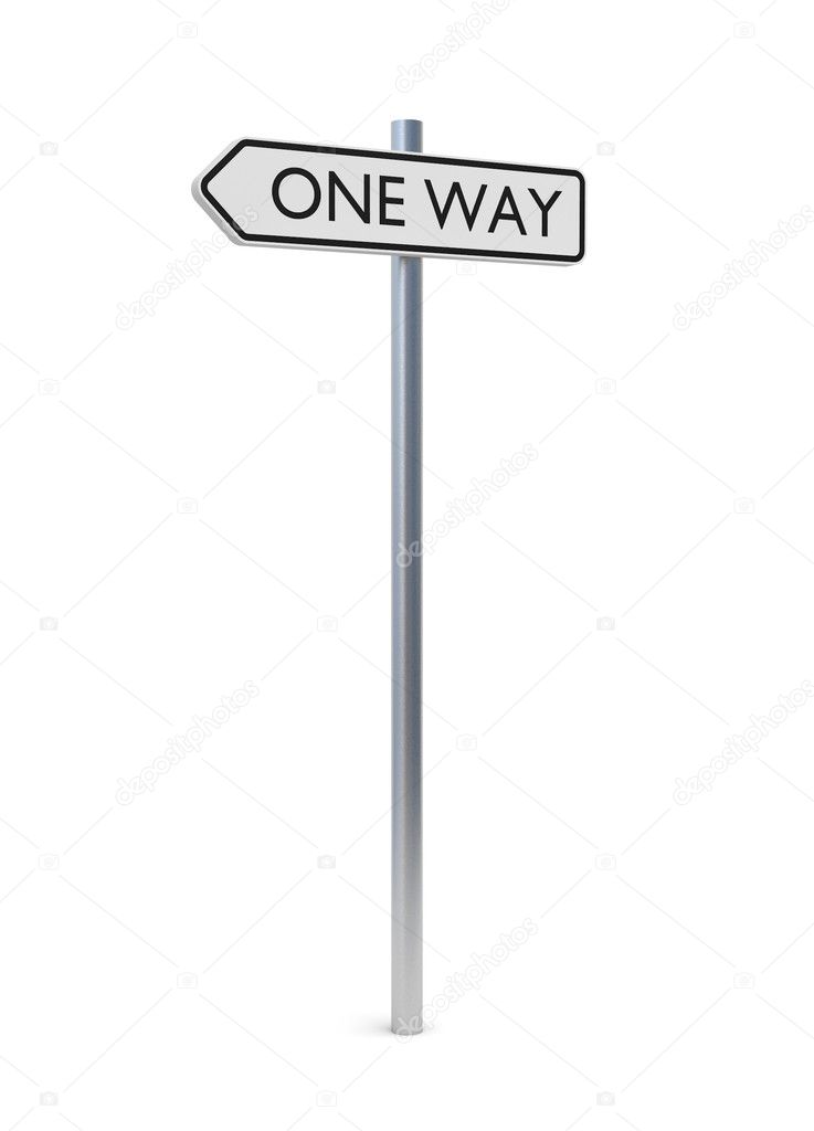 One Way Sign 3