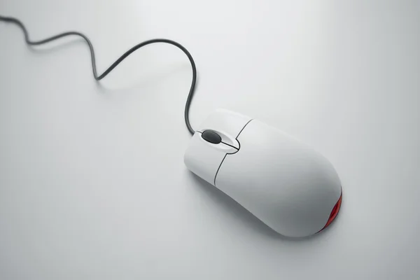 Computer mouse with cord — Stock Photo, Image
